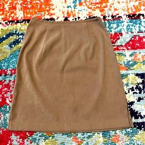 Woman’s brown skirt